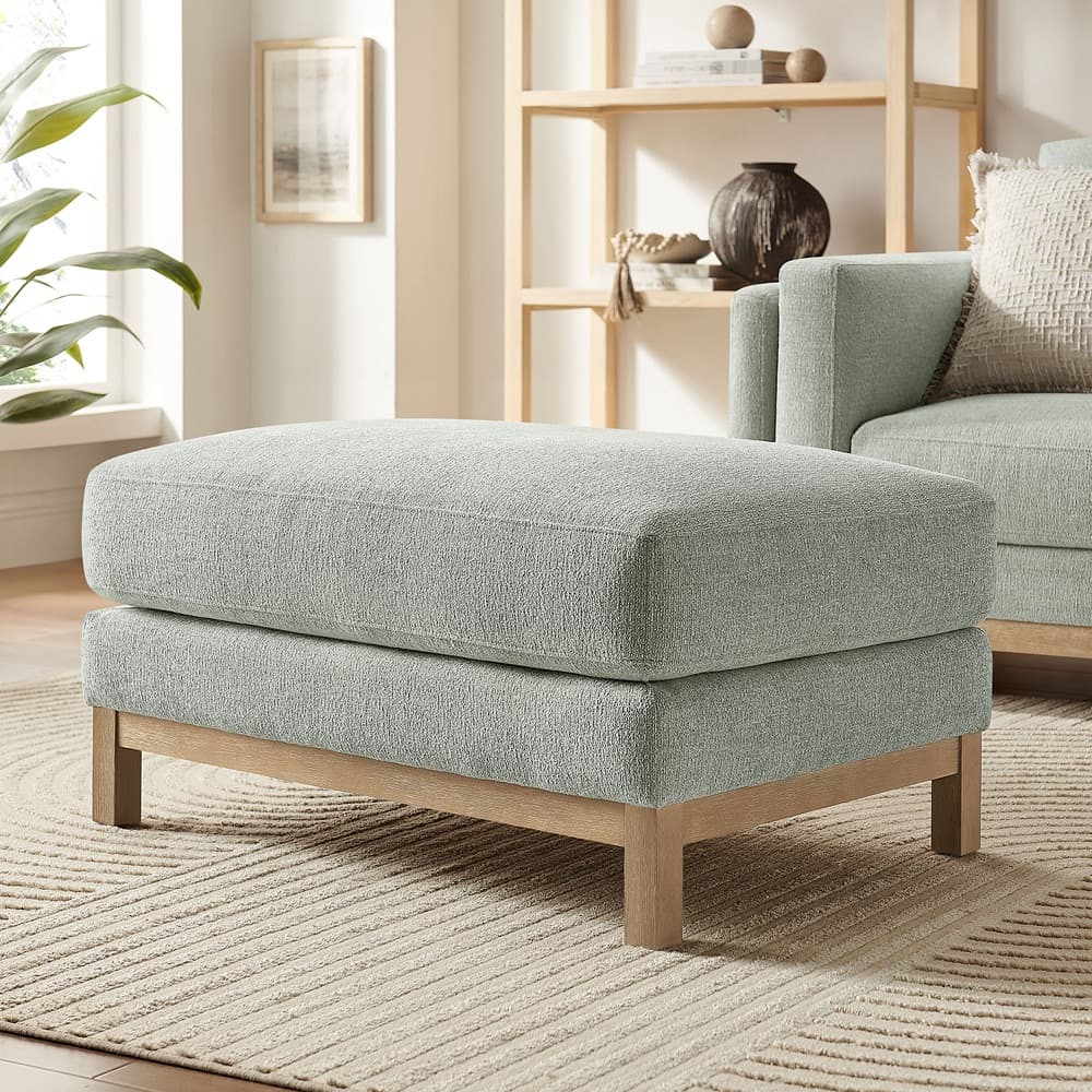 Roscoe Fabric Ottoman in Mist by Modway - Image 8