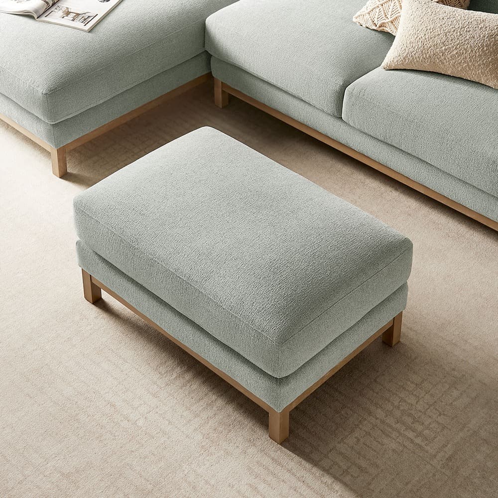 Roscoe Fabric Ottoman in Mist by Modway - Image 9