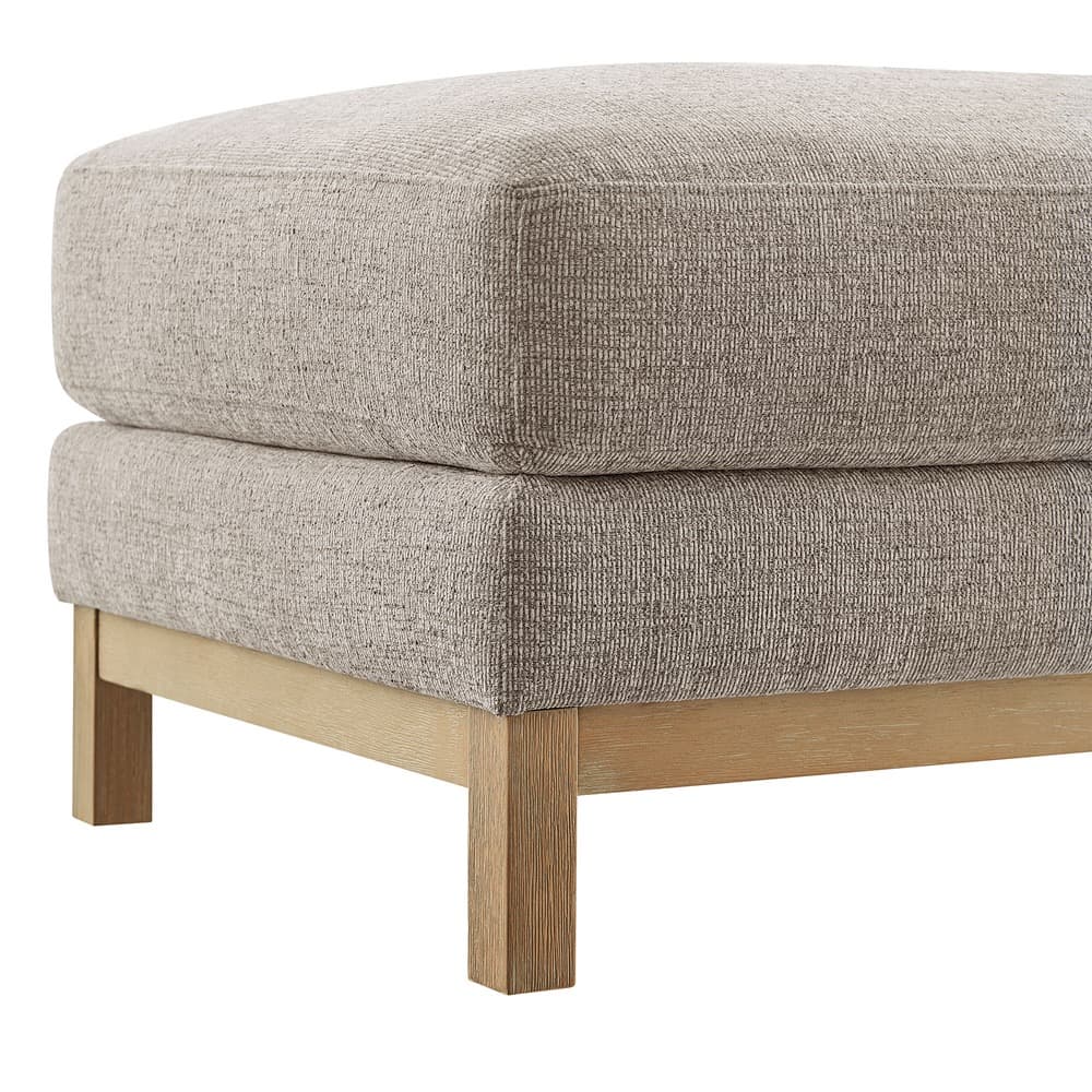 Roscoe Fabric Ottoman in Pewter by Modway - Image 7