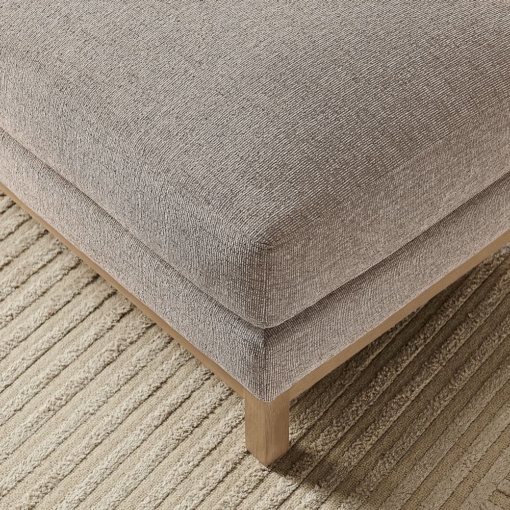 Roscoe Fabric Ottoman in Pewter by Modway - Image 10