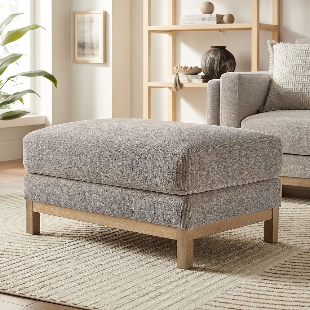 Roscoe Fabric Ottoman in Pewter by Modway - Image 8