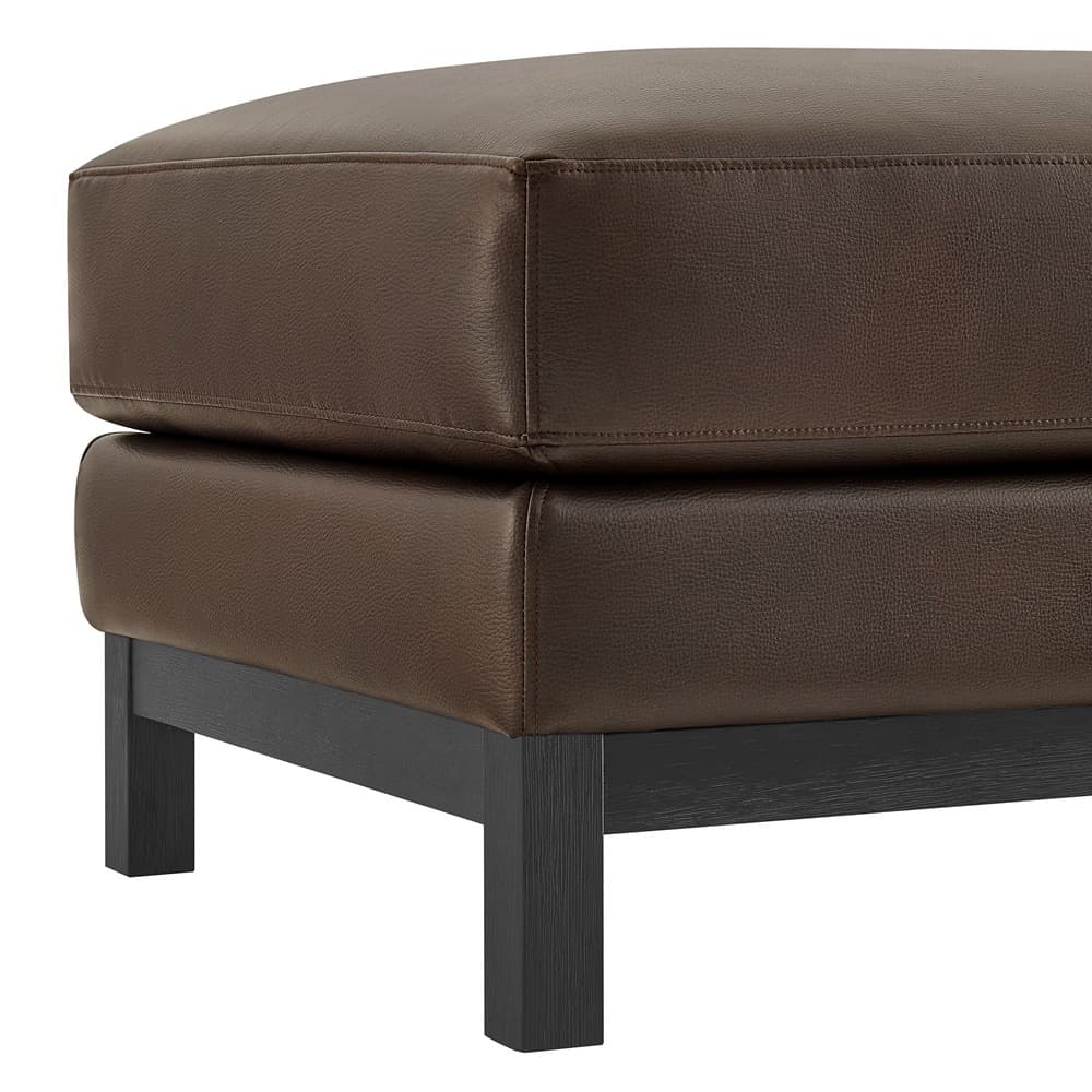 Roscoe Vegan Leather Ottoman in Espresso by Modway - Image 7