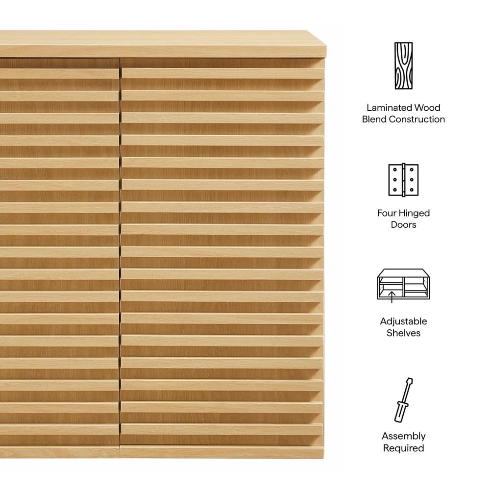 Render Wall Mounted Bathroom Cabinet in Oak by Modway - Image 2