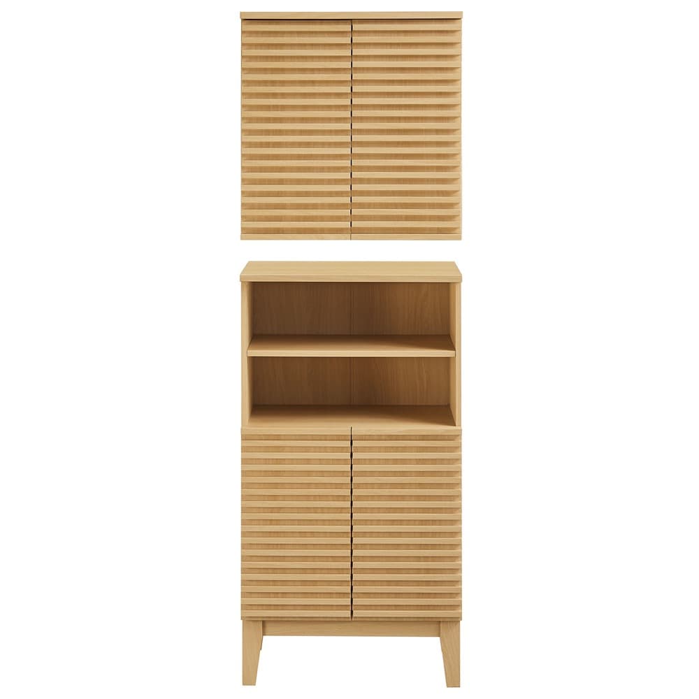 Render Bathroom Cabinet Set in Oak by Modway - Image 6