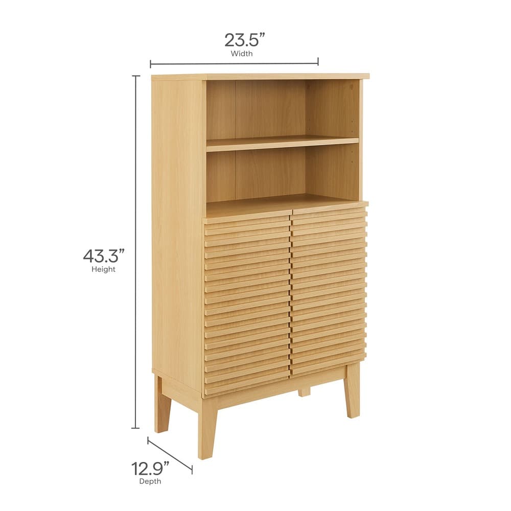 Render Bathroom Cabinet Set in Oak by Modway - Image 4