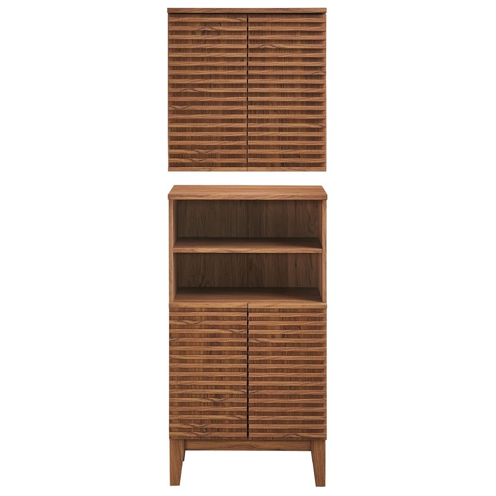 Render Bathroom Cabinet Set in Walnut by Modway - Image 6