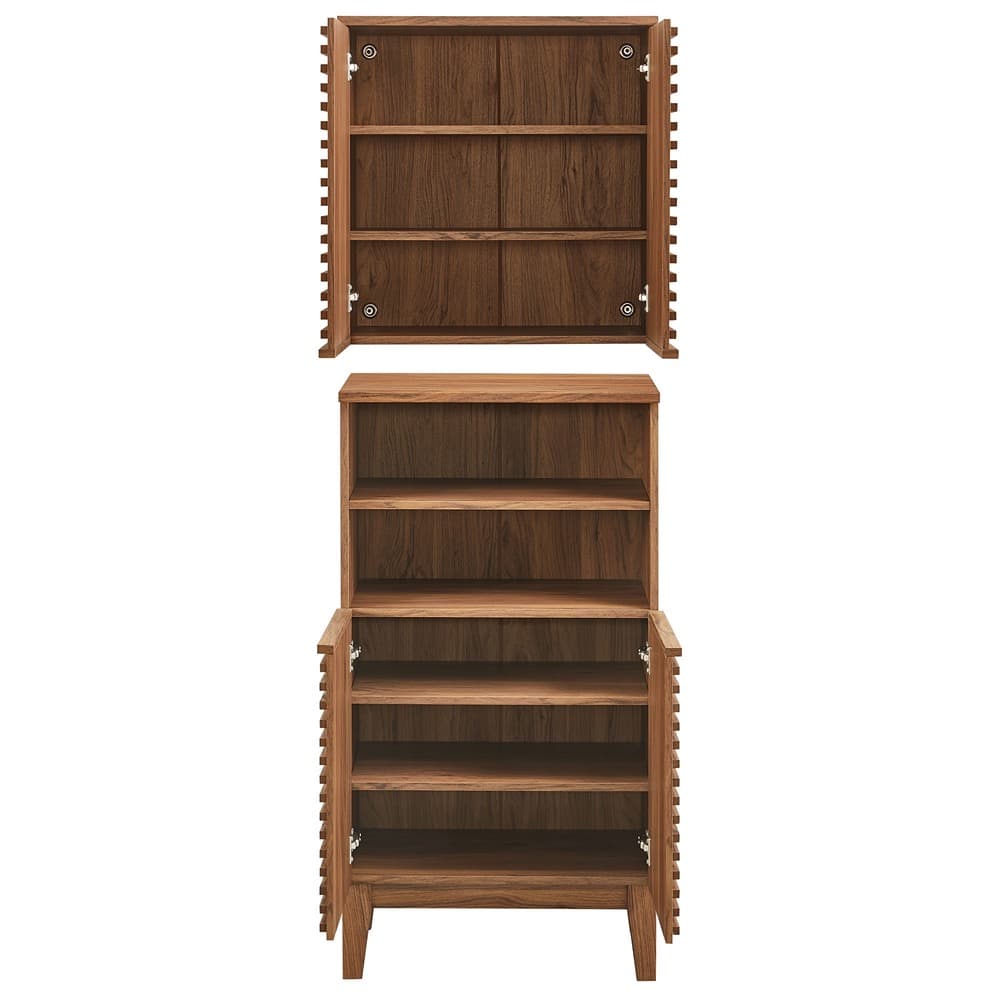 Render Bathroom Cabinet Set in Walnut by Modway - Image 7