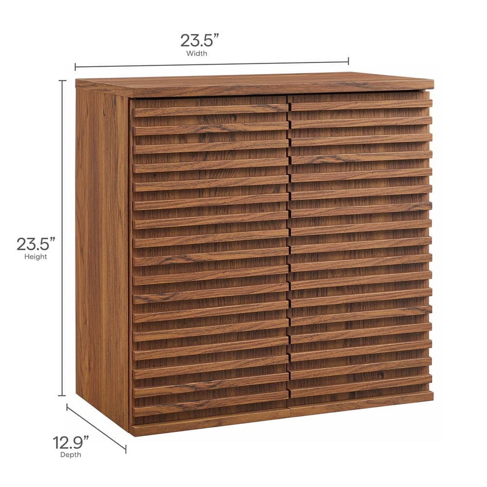 Render Bathroom Cabinet Set in Walnut by Modway - Image 3