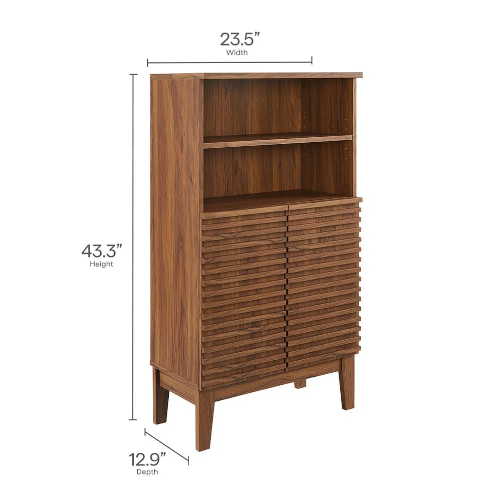 Render Bathroom Cabinet Set in Walnut by Modway - Image 4