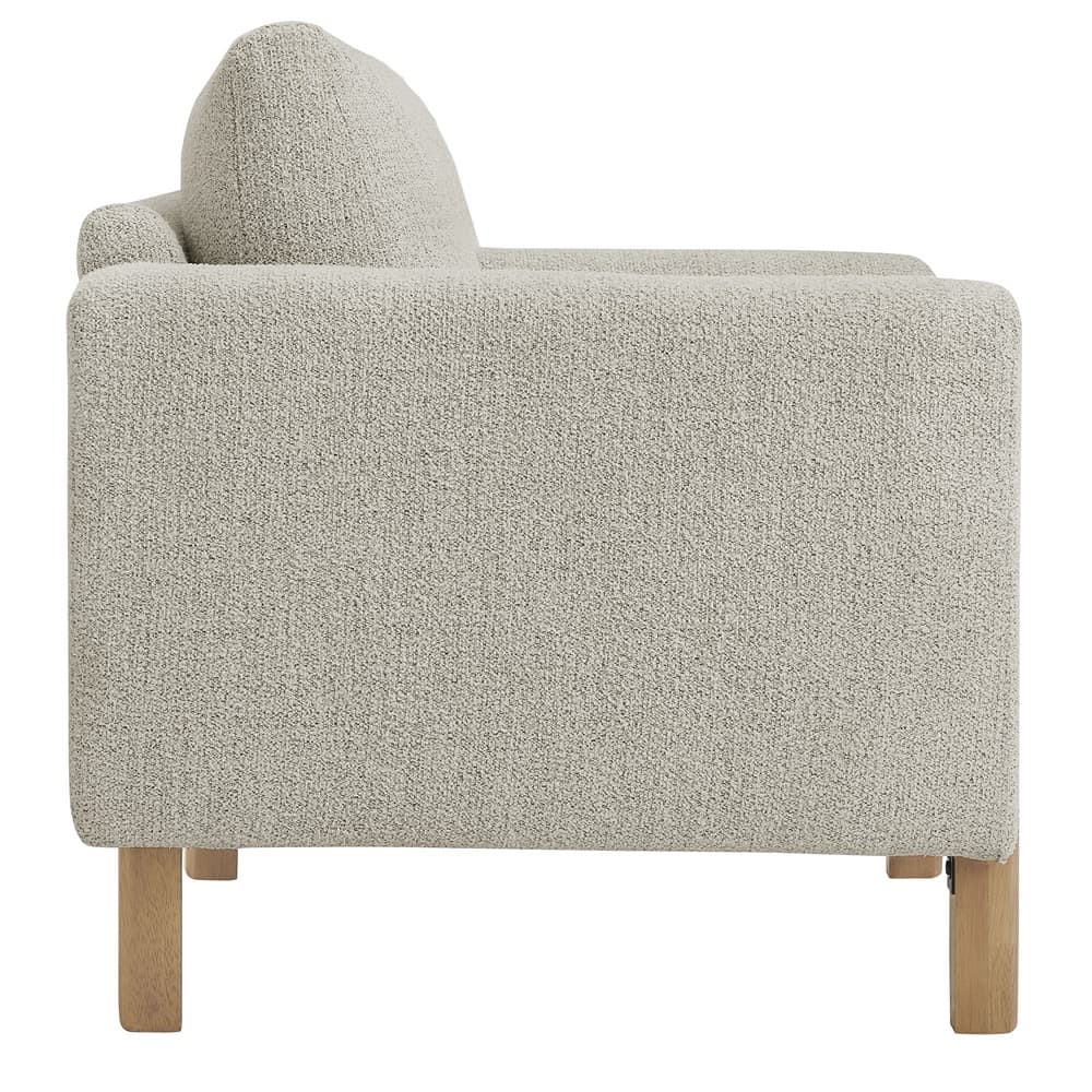Hawken Boucle Fabric Accent Armchair in Parchment Beech by Modway - Image 4
