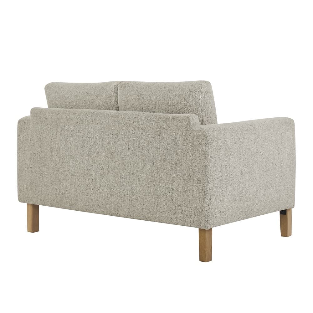 Hawken Boucle Fabric Loveseat in Parchment Beech by Modway - Image 5
