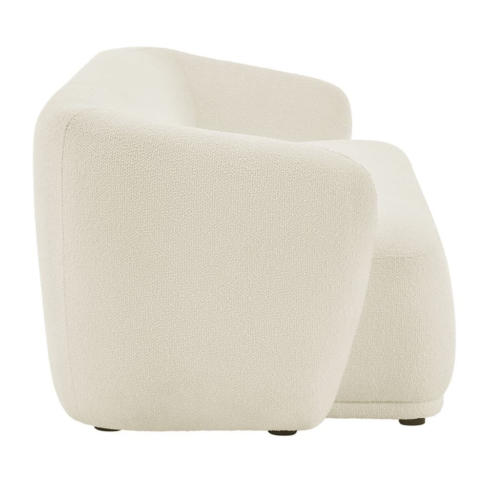 Monica 88 Inch Boucle Fabric Sofa in Cream by Modway - Image 4