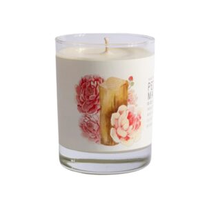 Peony & Mahogany Candle by Just Bee Candles
