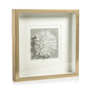 Gold Framed Crystal Flower by Zodax