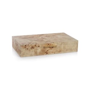 Burlwood Veneer Box by Zodax