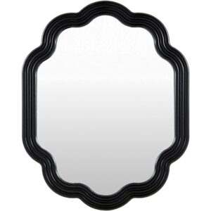 Aysun Manufactured Wood Accent Mirror in Onyx by Livabliss