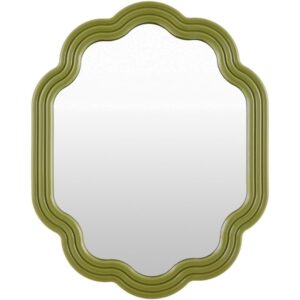 Aysun Manufactured Wood Accent Mirror in Green by Livabliss