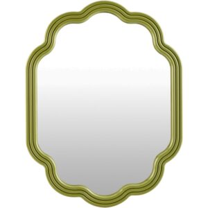 Aysun Manufactured Wood Accent Mirror in Green by Livabliss