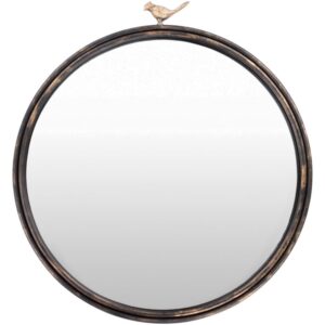 Birdsong Iron Accent Mirror in Black by Livabliss