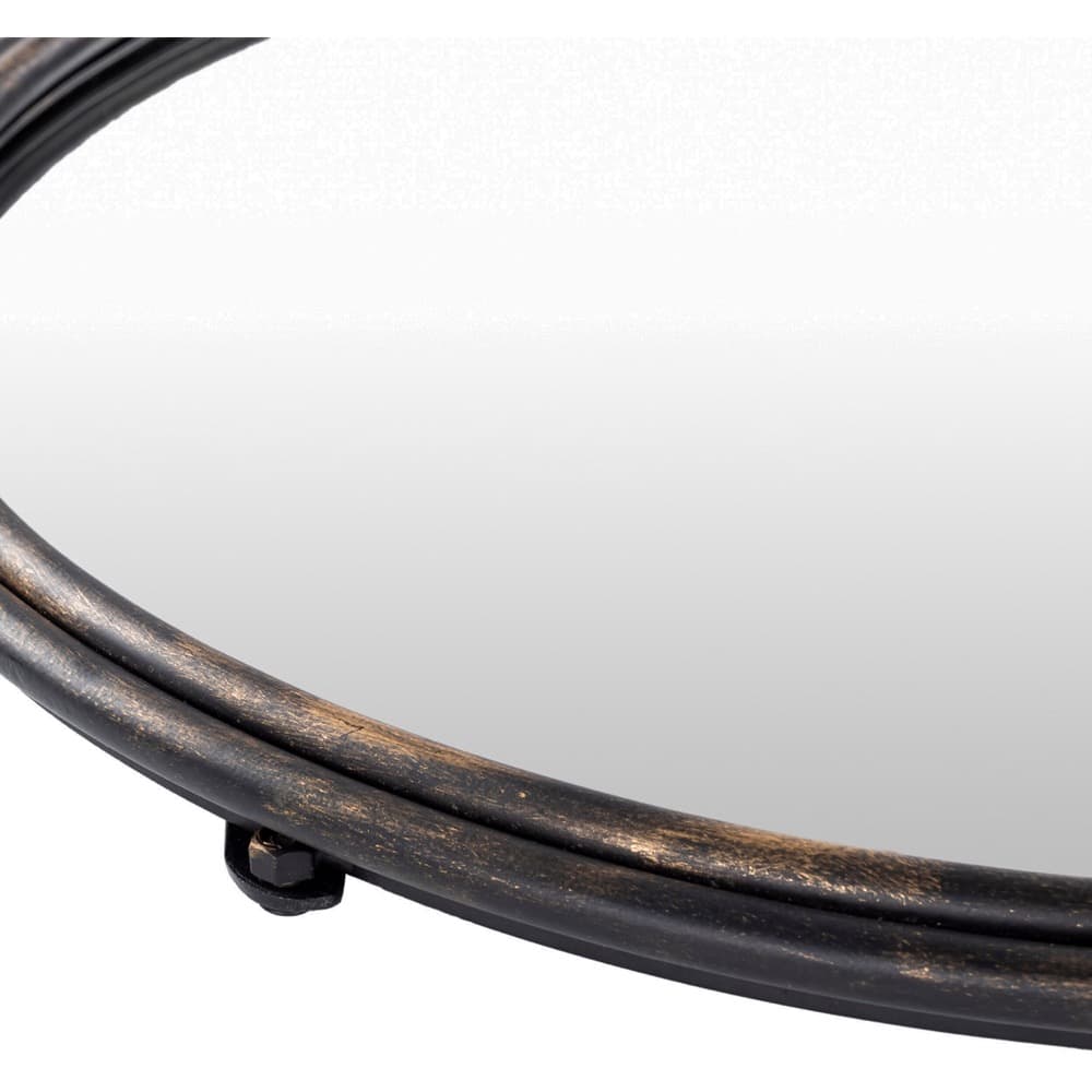 Birdsong Iron Accent Mirror in Black by Livabliss - Image 3