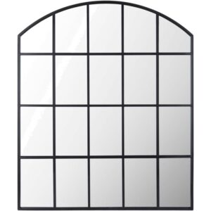 Breklynn Iron Accent Mirror in Black by Livabliss