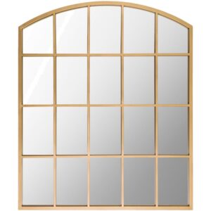 Breklynn Iron Accent Mirror in Gold by Livabliss