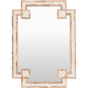 Banks Mother of Pearl/Shell Accent Mirror in Ivory by Livabliss