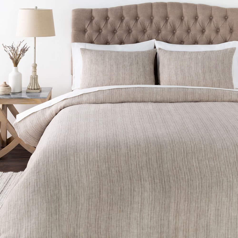 Cameron Linen Duvet Set in Cream by Livabliss