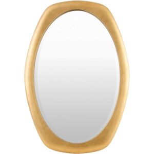 Cerena Manufactured Wood Accent Mirror in Gold by Livabliss