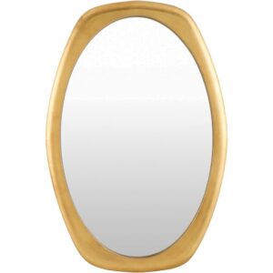 Cerena Manufactured Wood Accent Mirror in Gold by Livabliss