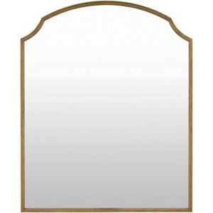 Corbin Iron Mantel Mirror in Gold by Livabliss