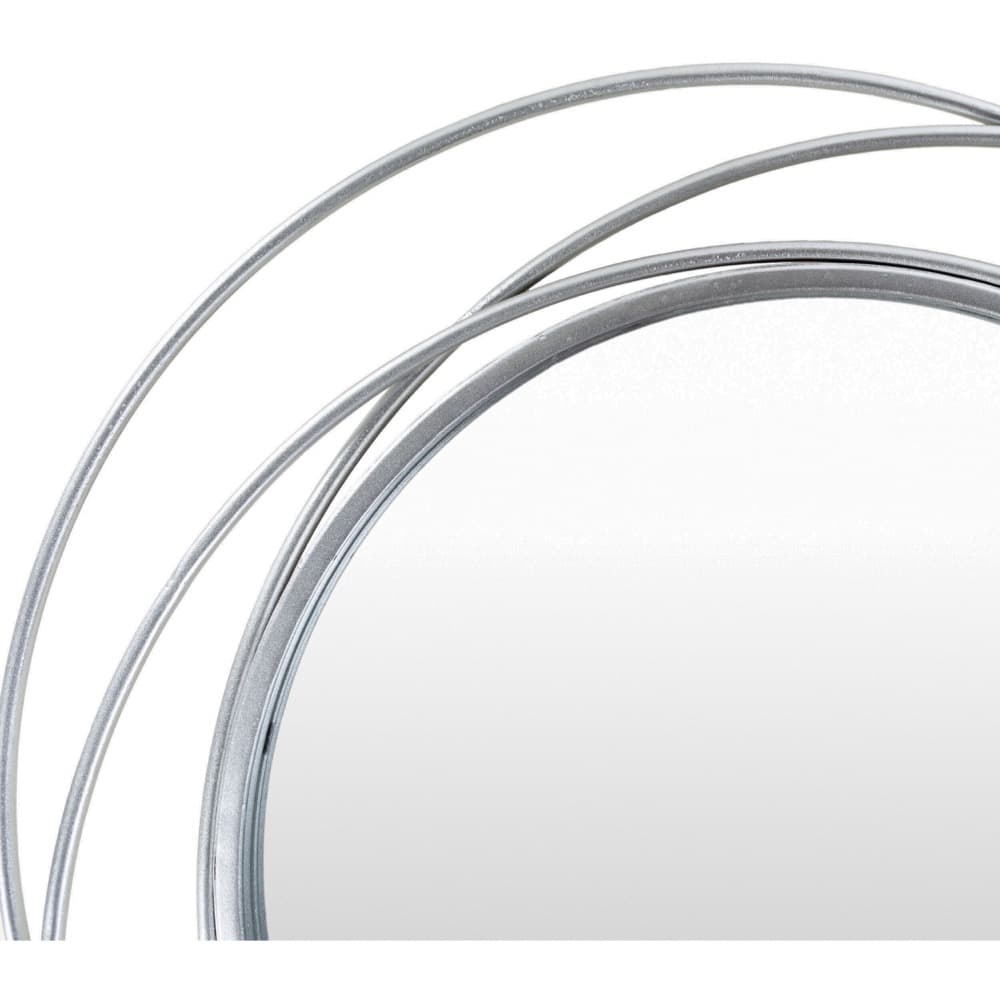 Dixie Iron Accent Mirror in Metallic Silver by Livabliss - Image 2