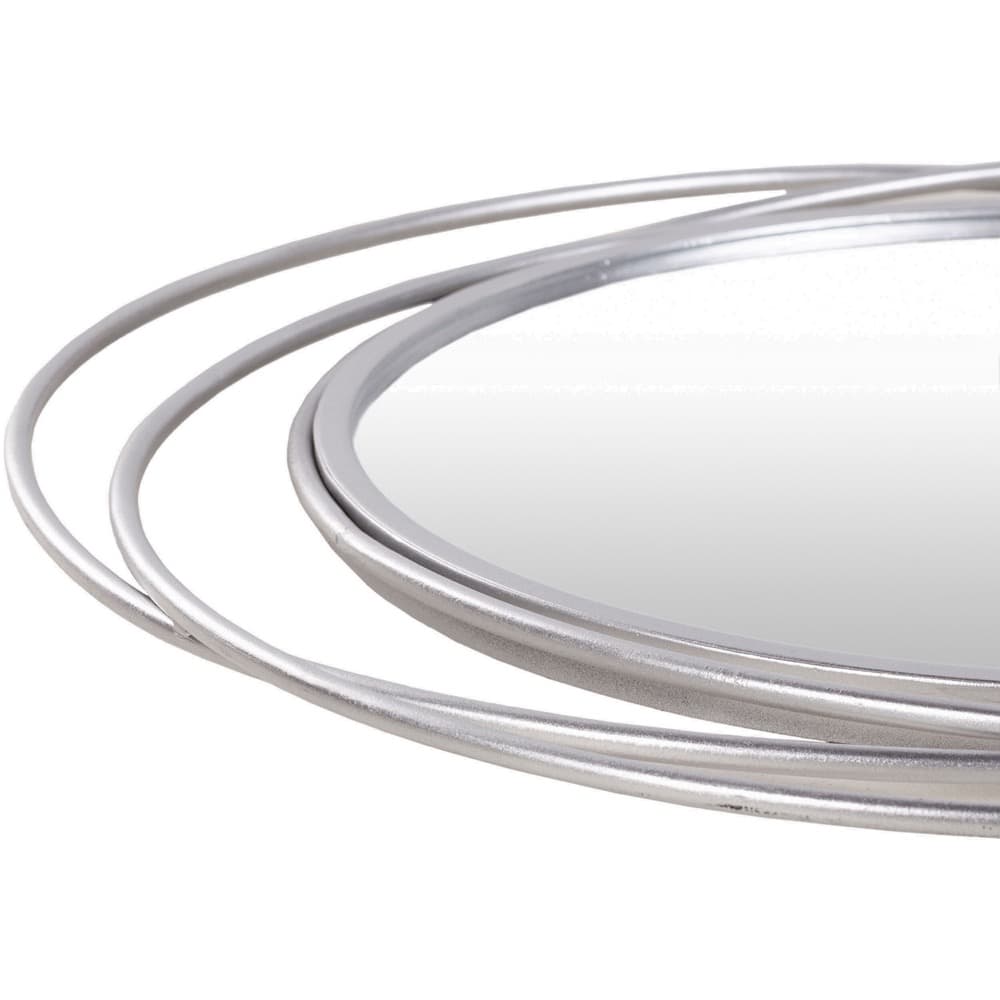 Dixie Iron Accent Mirror in Metallic Silver by Livabliss - Image 3