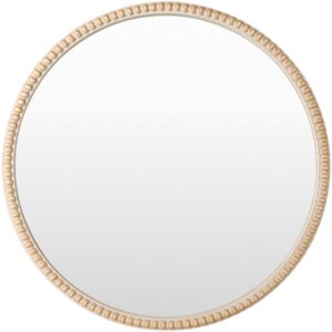 Dwarka Manufactured Wood Accent Mirror in Brown by Livabliss
