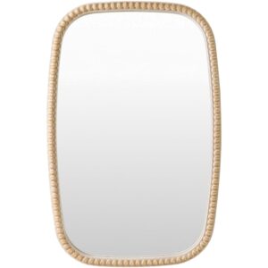 Dwarka Manufactured Wood Accent Mirror in Brown by Livabliss