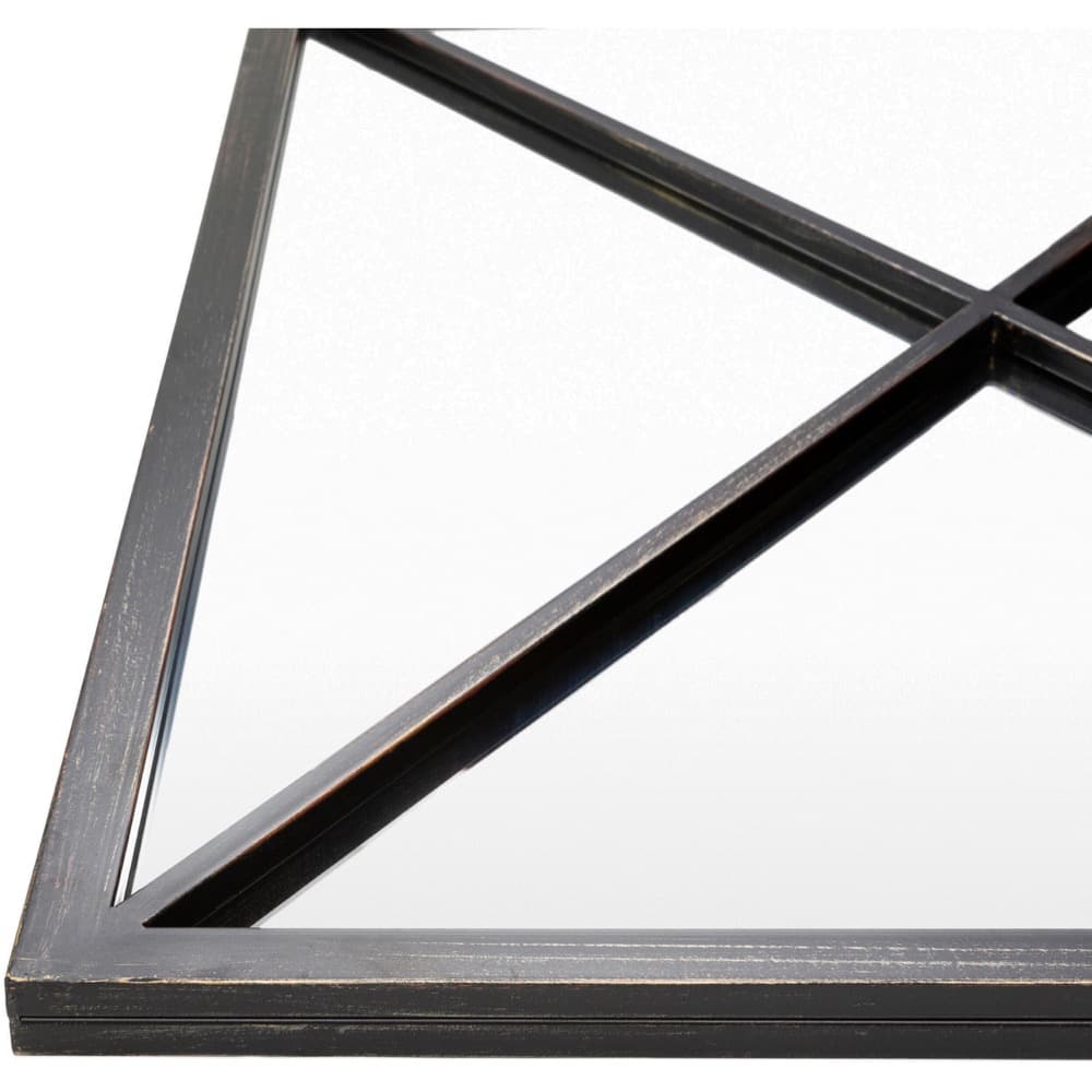 Franklin Iron Accent Mirror in Brown by Livabliss - Image 2