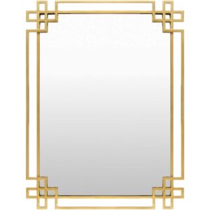 Seth Iron Accent Mirror in Gold by Livabliss