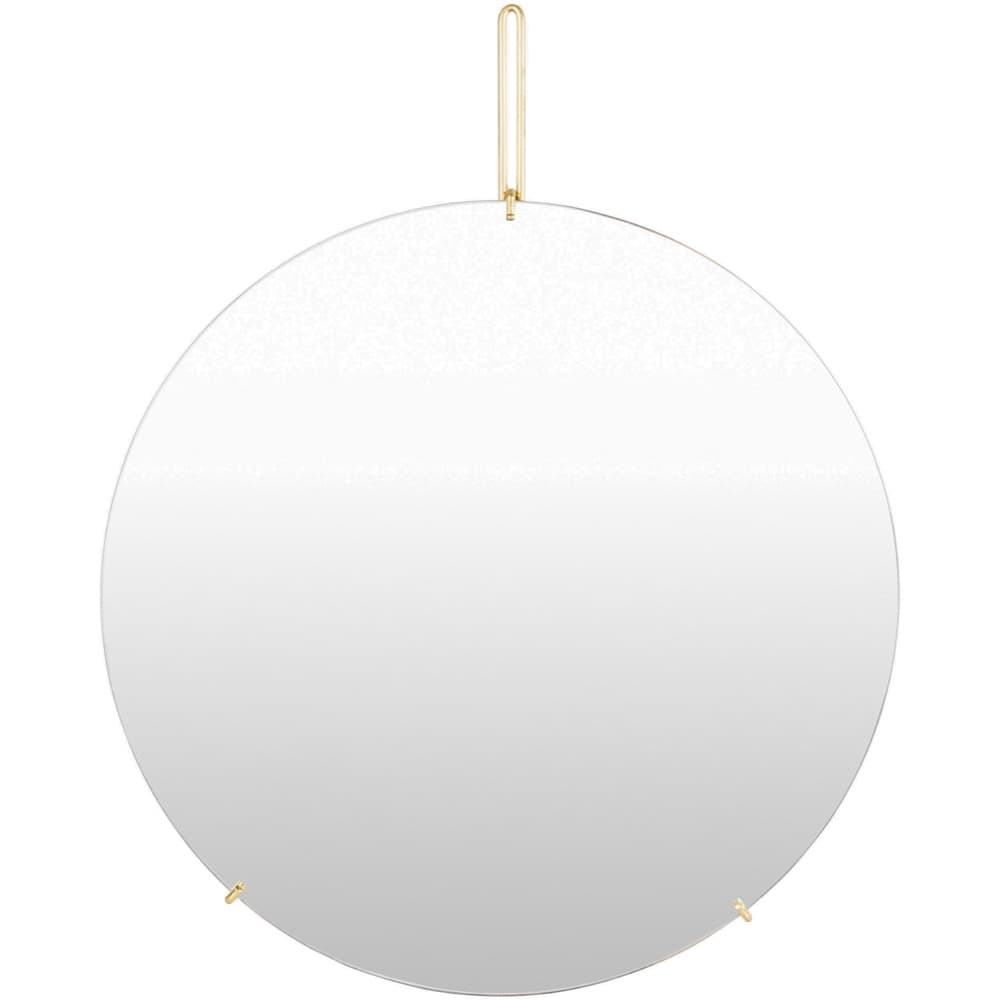 Lunar Stainless Steel Accent Mirror in Gold by Livabliss