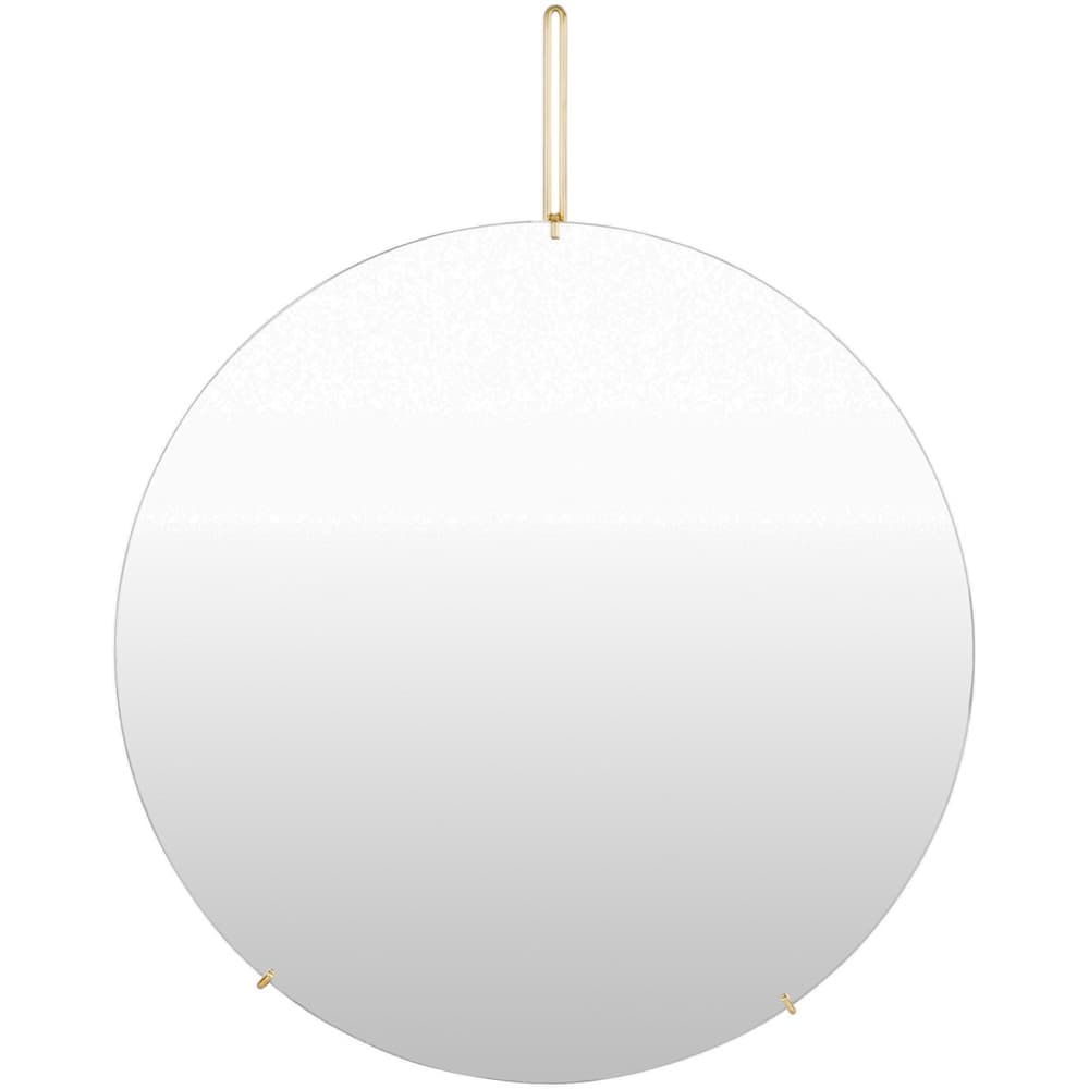 Lunar Stainless Steel Accent Mirror in Gold by Livabliss