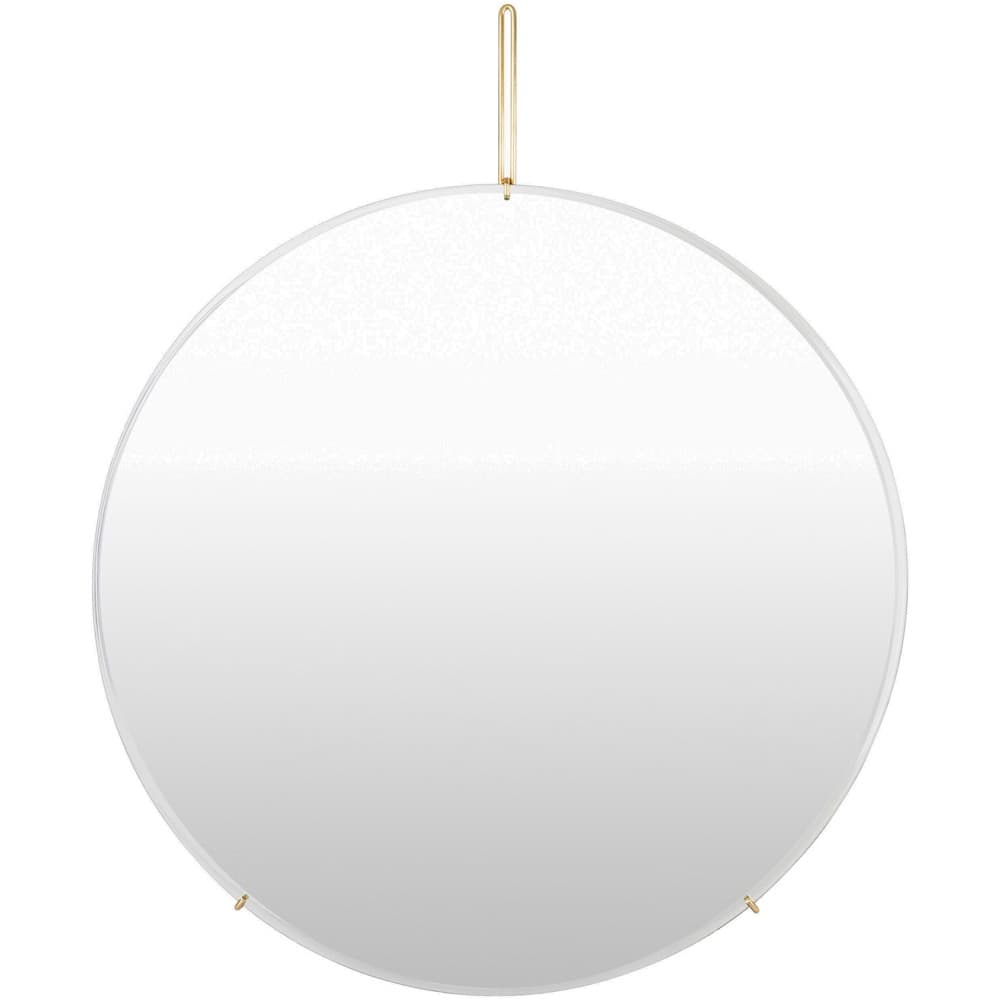 Lunar Stainless Steel Accent Mirror in Gold by Livabliss