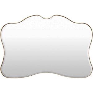 Manta Iron Accent Mirror in Gold by Livabliss