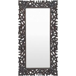 Manasquan Mango Wood Full Length Mirror in Black by Livabliss