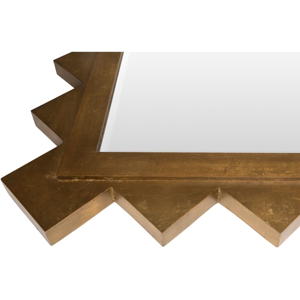 Harrison Manufactured Wood Accent Mirror in Gold by Livabliss - Image 3