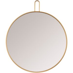 Athanasia Iron Accent Mirror in Gold by Livabliss