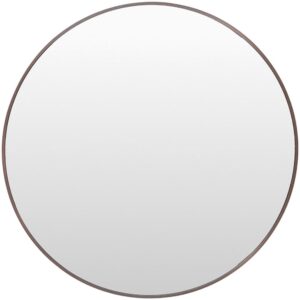 Ceraon Aluminum Accent Mirror in Dark Brown by Livabliss