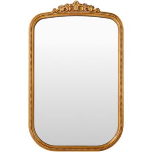 Arrendale Manufactured Wood Accent Mirror in Gold by Livabliss