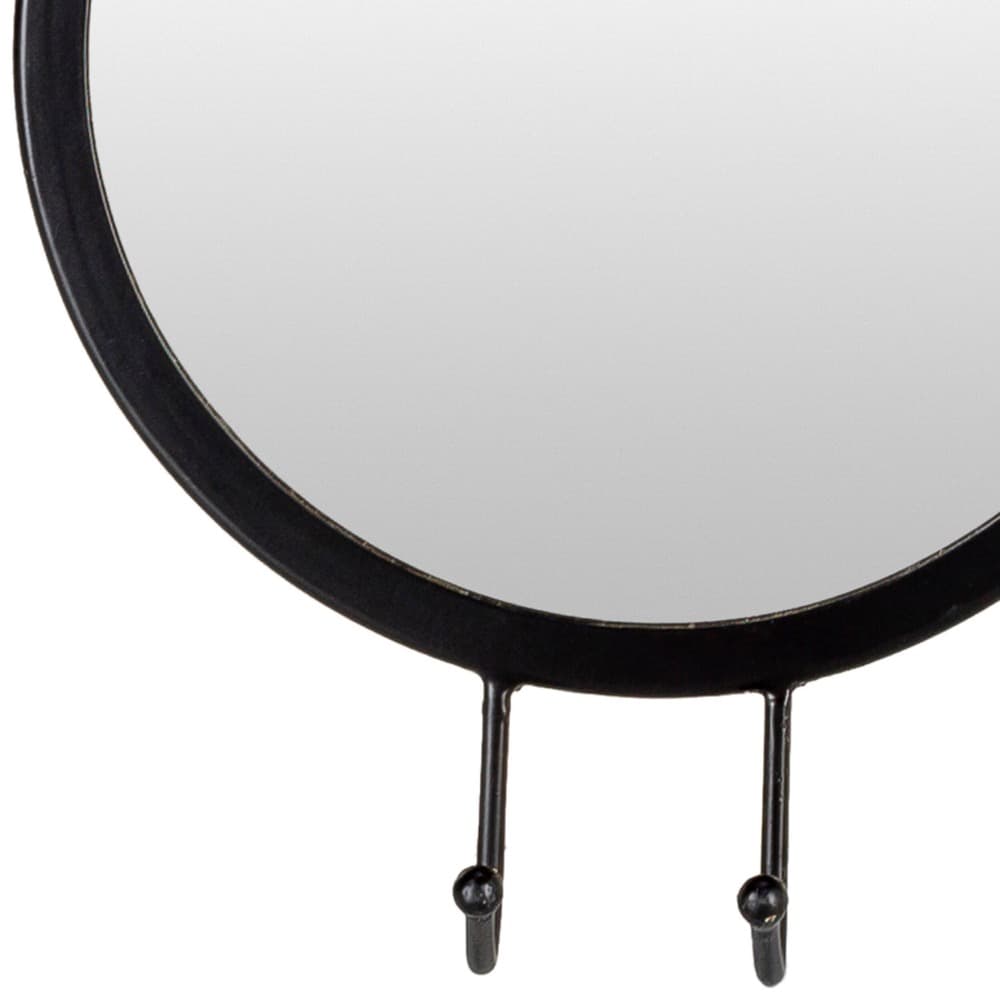 Odessa Iron Accent Mirror in Black by Livabliss - Image 2