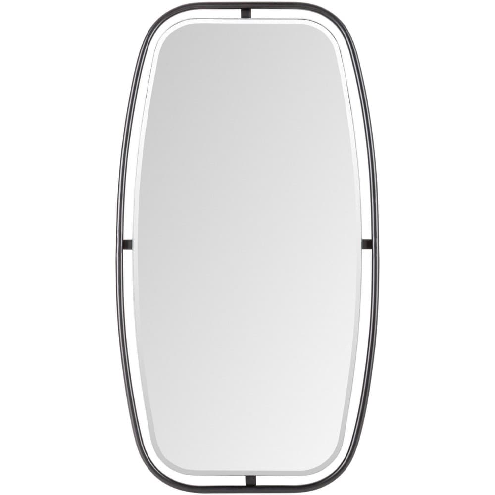 Girona Iron Accent Mirror in Black by Livabliss