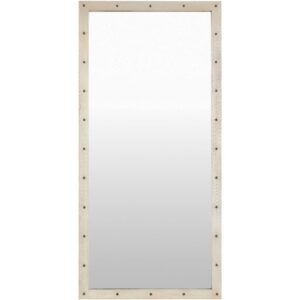 Bronwyn Manufactured Wood Accent Mirror in Silver Gray by Livabliss