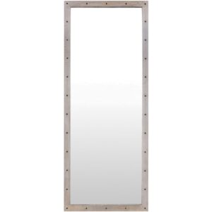 Bronwyn Manufactured Wood Accent Mirror in Silver Gray by Livabliss